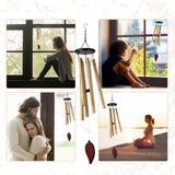 VERSRH Large Memorial Wind Chimes, Sympathy Remembrance Gifts for Loss of Mother Father, Condolence Wind Chimes for Loss of Loved One Prime, Outdoor Deep Tone Chimes, Garden Decor Wind Chimes