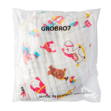 Baby Muslin Burp Cloths Burping Bids for Baby Cotton Cloths Absorbent for Baby Shower Machine Washable Strawberry Pineapple Rabbit Horse Face Towels Nursery Gift Gentle for Newborn Girls , 5Pcs