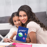 GROBRO7 24Pcs Solar System Coloring Books Milky Way Drawing Book Spaceship Alien Painting Book for Children Developing Concentration Drawing Skills, Birthday Gifts for Kids Relieving Stress for Adult