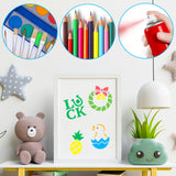 GROBRO7 40 Pcs Cake Stencil Templates Decoration Reusable Plastic Stencils Latte Art Designer for Coffee Cake Cookie Chocolate Candy Sugar Powder Card Drawing Templates Baking Tools Decoration Molds