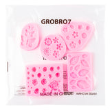 GROBRO7 5Packs Silicone Flower Leaves Molds Rose Sunflower Butterfly Daisy Candy Mold Set for Baking Chocolate Fondant Soap Polymer Clay Crafting Wedding Engagement Birthday Party Cupcake Cake Decor