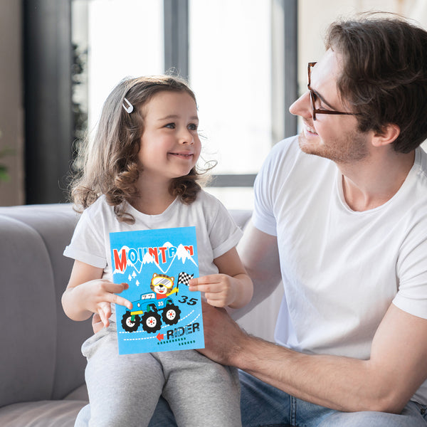 GROBRO7 Monster Truck Coloring Books for Boys Girls, Monster Racing Coloring Booklet, DIY Art Book Color Your Own Story Pamphlet with Vehicle Cars Patterns for Birthday Gifts Party Favor, 24pcs