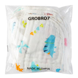 Baby Muslin Burp Cloths Burping Bids for Baby Cotton Cloths Absorbent for Baby Shower Machine Washable Soft Animals Zoo Honey Bear Dinosaur Face Towels Nursery Gift Gentle for Newborn Boys , 5Pcs